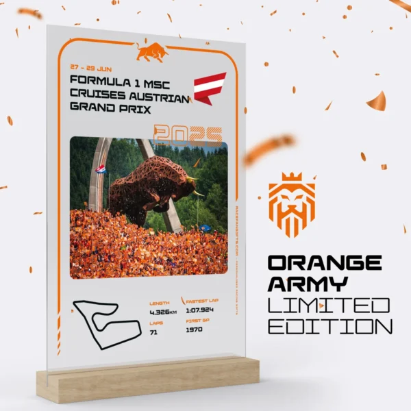 2025 Austrian GP Oranje Editie Frame 🇦🇹