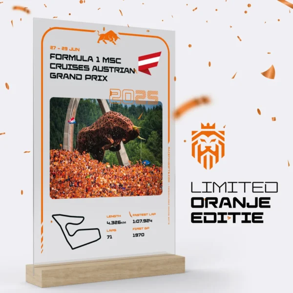 2025 Austrian GP Oranje Editie Frame 🇦🇹
